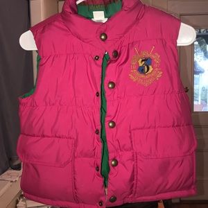 Adorable reversible girls polo Ralph Lauren vest